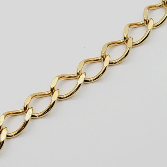 NWOT Gold Tone Fashion Statement Necklace 31" Long - Picture 3 of 3